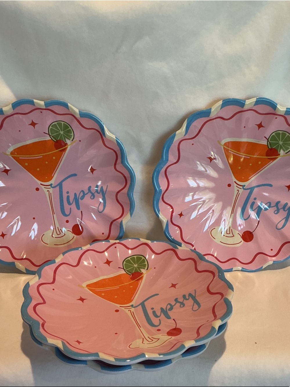 Melamine Indoor / Outdoor Appetizer Plates - Set of 4 Plates